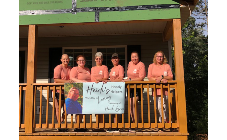One of the teams who keeps coming back is Heather Snyard’s team, Heidi’s Helpers. This group will once again participate in Women Build 2023 and honor the late Heidi Groce. Left to right; Priscilla Pearson, Aida Gwyn, Mary Waters, Cindy Lamb, Meg Minelli and Michelle Lamb. SUBMITTED