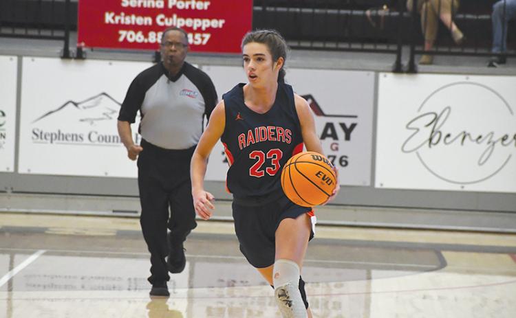 Habersham Central’s Kyia Barrett has one more year to go with the Lady Raiders before taking her talents to Anderson, S.C.
