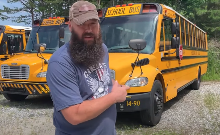 Mark Arrowood talks about passing school buses in one of his informative videos on his channel, “Oobie’s Tips.” YOUTUBE