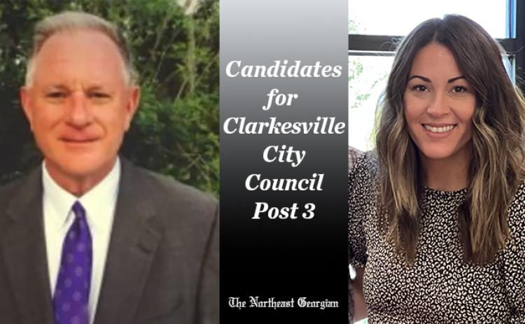 Don Nix and Jessamie Nichols Vincent are candidates for Clarkesville City Council Post 3. PHOTO ILLUSTRATION BY ZACH TAYLOR