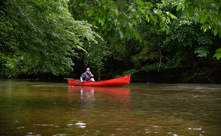 Man canoes in the Soque River near Pitts Park in Clarkesville, GA. ZACH TAYLOR/Special