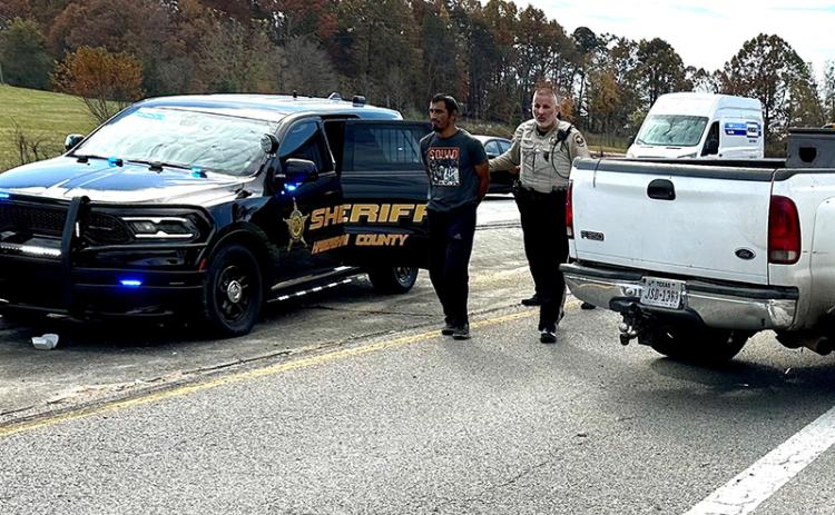 Two suspects were apprehended Thursday in two separate incidents involving stolen cars and chases. HABERSHAM COUNTY/Submitted