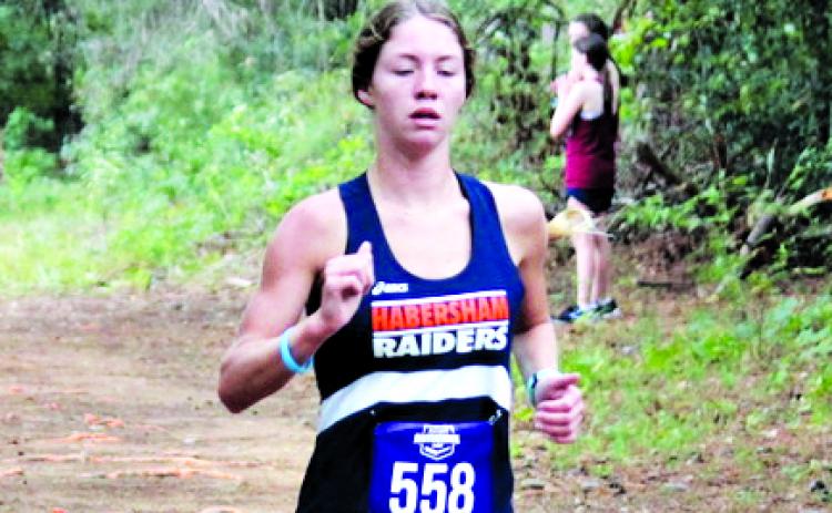 Habersham Central’s Audrey Hotard completes a cross country run. MARK TURNER/CNI NEWS SERVICE