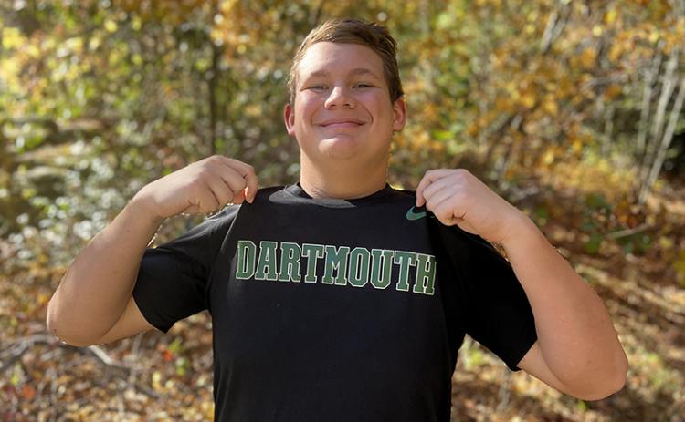 Habersham Central senior Brad Chosewood is excited about heading to Dartmouth College next year to continue his track and field career. SUBMITTED