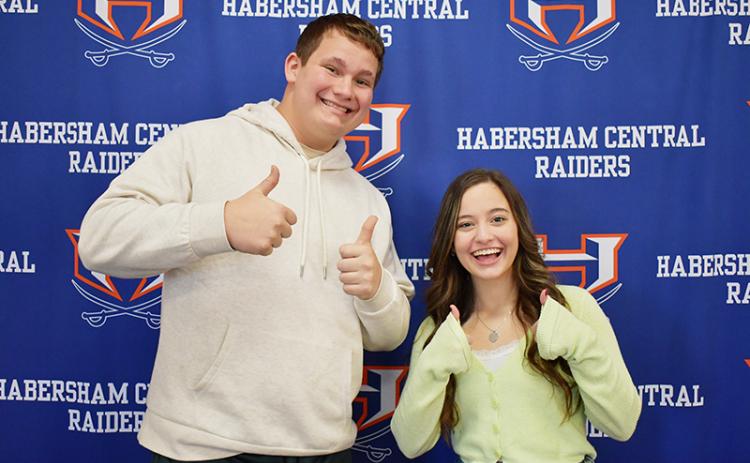 Habersham Central’s Brad Chosewood and Georgia Kerr are Habersham Central’s top students for the Class of 2024. JULIANNE AKERS/Staff