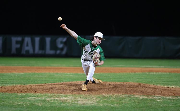Tallulah Falls’ Andrew Skvarka fires to the plate on Thursday. AUSTIN POFFENBERGER/Special