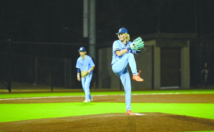 Habersham Central’s Maverick Chitwood threw a complete-game shutout as part of a run of shutouts by the Raiders in recent weeks. ZACH TAYLOR/Special